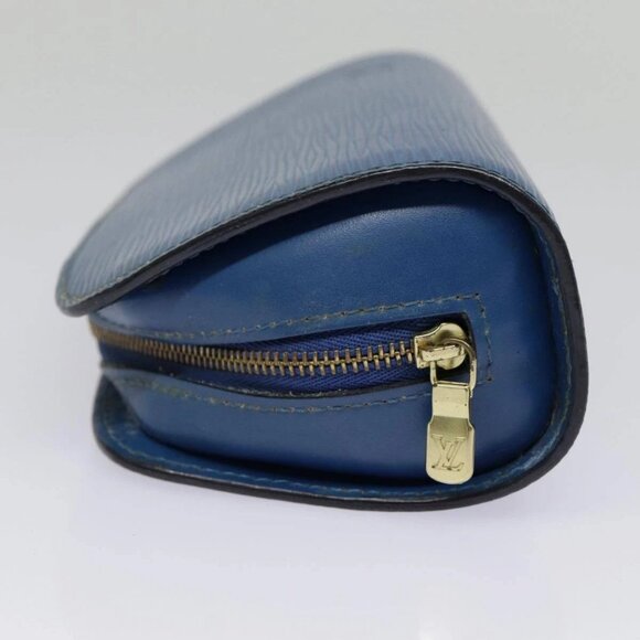 LOUIS VUITTON Epi Dauphine PM Pouch Blue M48445 LV Auth 89185 - Picture 8 of 16